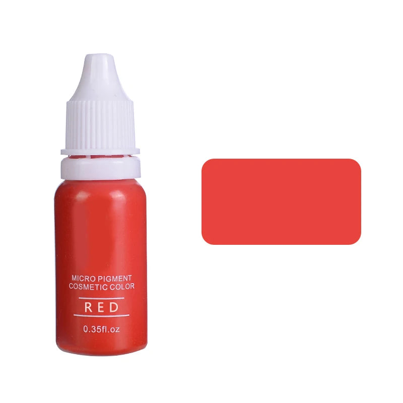 15ml Pigment Ink Color Permanent Makeup Microblading Supplies Eyebrow Shading Micropigmentation Cosmetic Tattoo Ink Lip Eyeliner