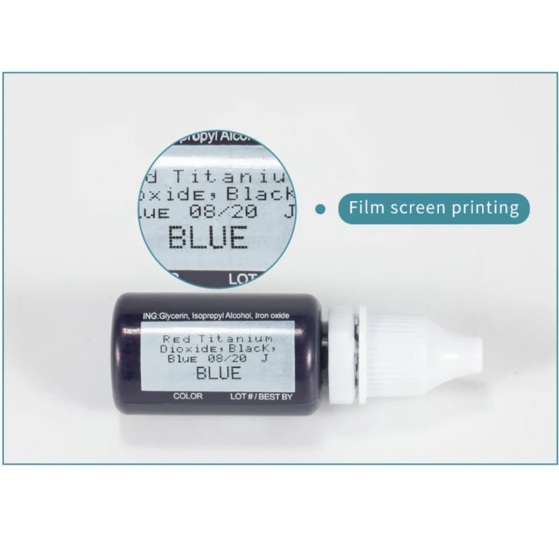 15ml Pigment Ink Color Permanent Makeup Microblading Supplies Eyebrow Shading Micropigmentation Cosmetic Tattoo Ink Lip Eyeliner