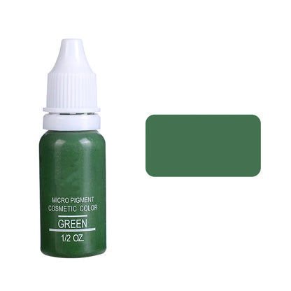 15ml Pigment Ink Color Permanent Makeup Microblading Supplies Eyebrow Shading Micropigmentation Cosmetic Tattoo Ink Lip Eyeliner