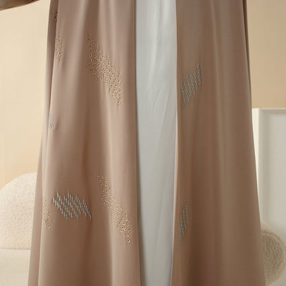 Archive Piece 3D Embroidery Abaya With Geometric Beads - MP004 (Size M Only)
