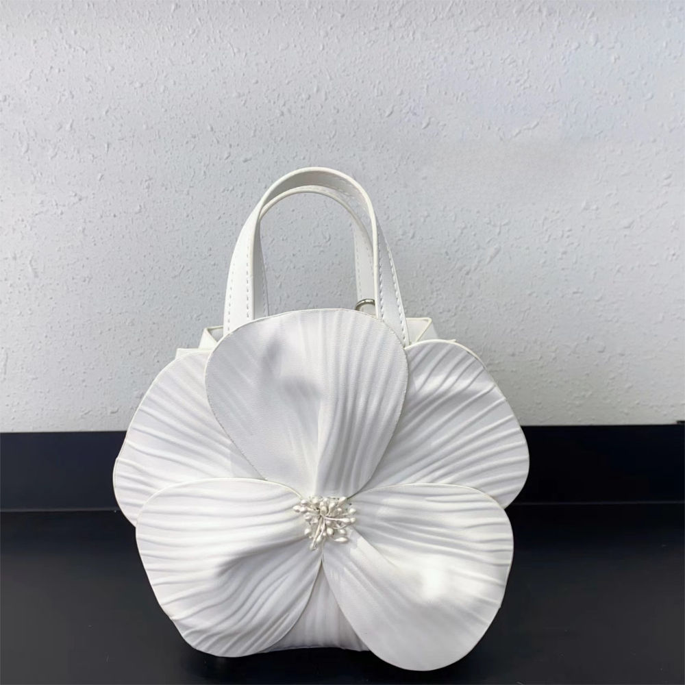 Innovative Chinese-Style Floral Bucket Bag Drawstring French Mini Tote Bag Flower Bucket Purse Women Luxury Designer Handbags