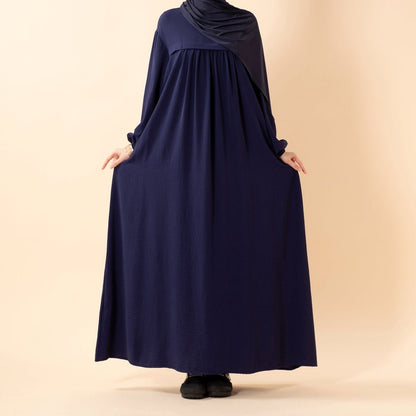 Crepe Abaya with Secure Pockets for Umrah (MA386)