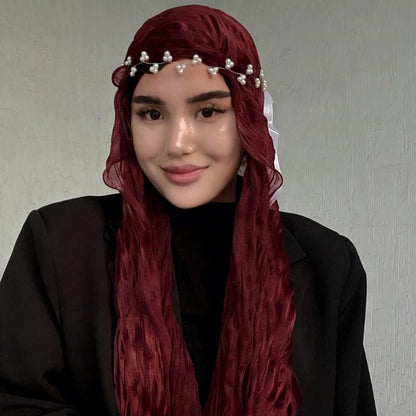 Crinkle Shimmer Hijab(MH228)