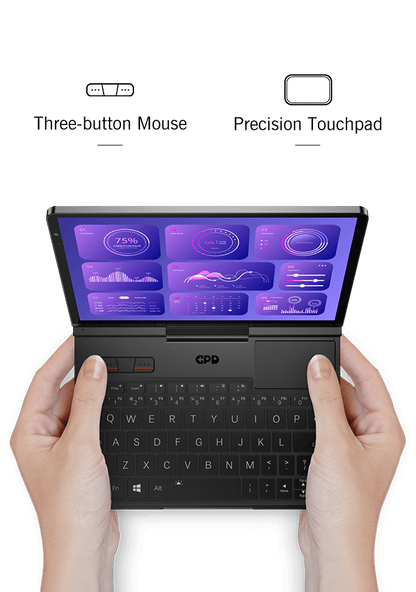 【Hot Sale】GPD Pocket4  Latest AMD AI 9 HX 370/8840U 64GB 2TB NVMe 8.8" 2560×1600 144Hz 2-in-1 Laptop Tablet Palm Size MiniPC