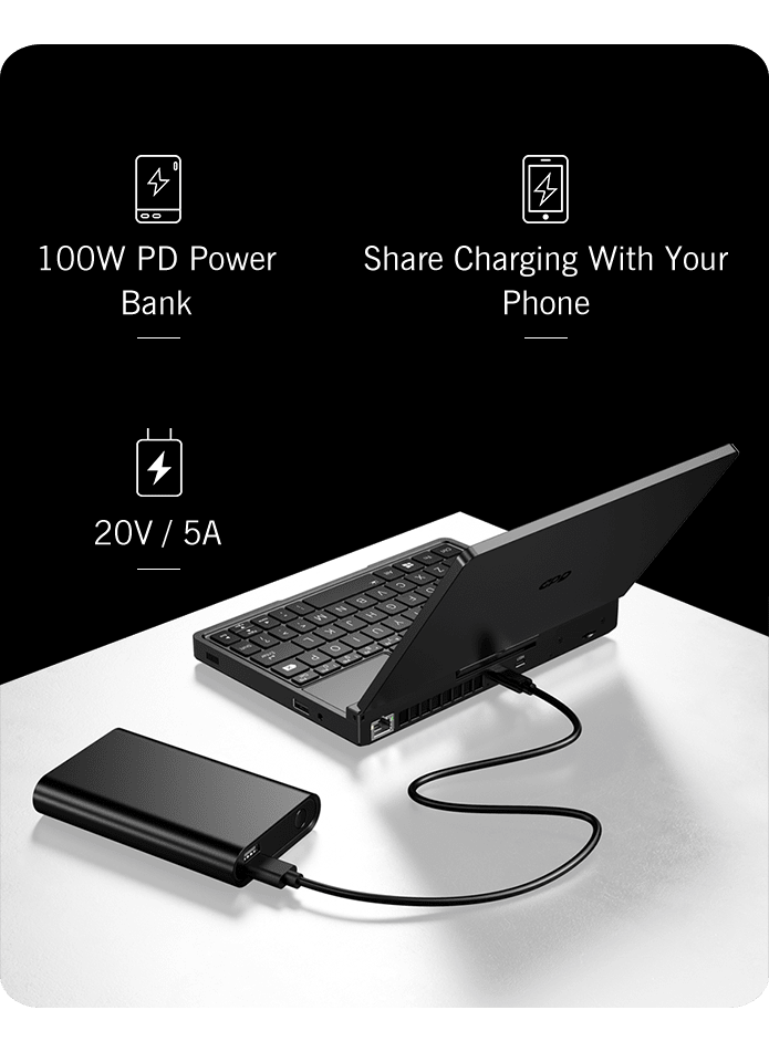 【Hot Sale】GPD Pocket4  Latest AMD AI 9 HX 370/8840U 64GB 2TB NVMe 8.8" 2560×1600 144Hz 2-in-1 Laptop Tablet Palm Size MiniPC