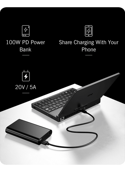 【Hot Sale】GPD Pocket4  Latest AMD AI 9 HX 370/8840U 64GB 2TB NVMe 8.8" 2560×1600 144Hz 2-in-1 Laptop Tablet Palm Size MiniPC