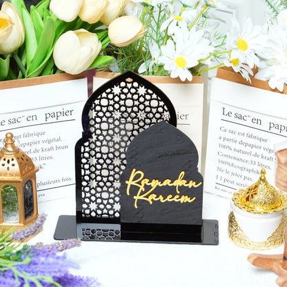 Islamic Hollow Pattern Acrylic Tabletop Decor (MAC404)