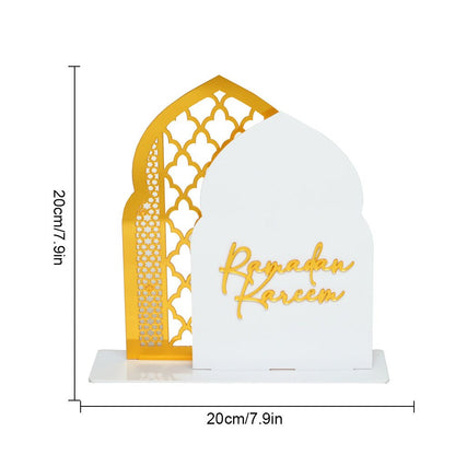 Islamic Hollow Pattern Acrylic Tabletop Decor (MAC404)