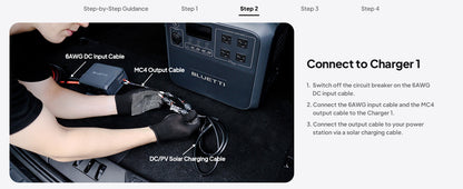 【Brand New】BLUETTI Charger 1 560W Alternator Charger Fast DC-DC Charging for Power Stations 6X Faster Than Car Lighter
