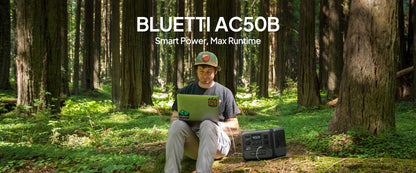 BLUETTI AC50B Portable Power Station | 700W 448Wh Solar Generator Lightweight for Outdoor Camping RV Travel Home Backup Emergenc
