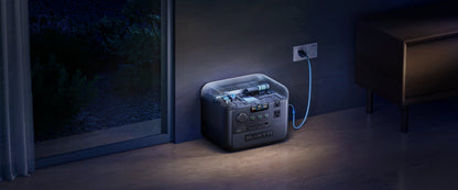 BLUETTI AC50B Portable Power Station | 700W 448Wh Solar Generator Lightweight for Outdoor Camping RV Travel Home Backup Emergenc