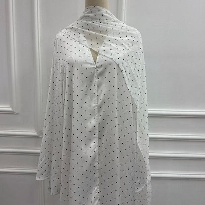 Printed Double-Layer Open Abaya & Hijab Set(MOA324)