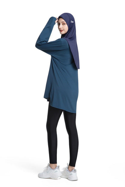 Quick-Dry Activewear with Thumb Holes Sports Top (MS289)