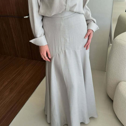 Shirt & Tiered Skirt Set(MS259)