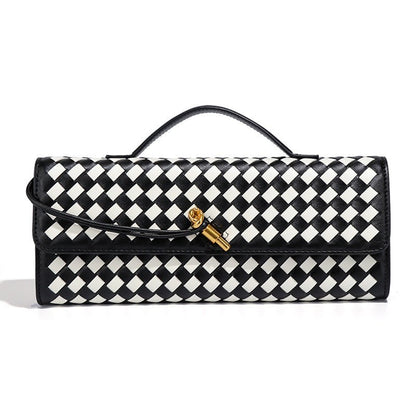 Woven PU Leather Clutch Bag(MAC432)